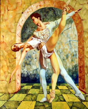 Pintura titulada "danza" por Javier Lorente, Obra de arte original