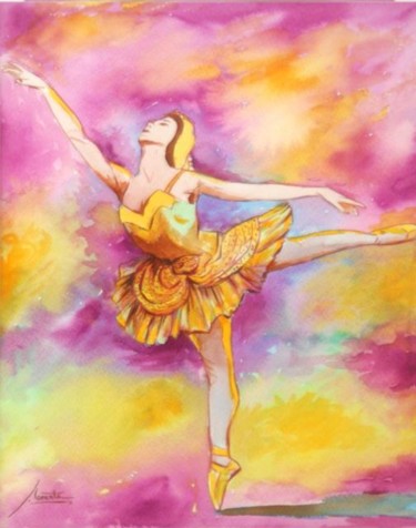 Pintura titulada "Bailarina2" por Javier Lorente, Obra de arte original