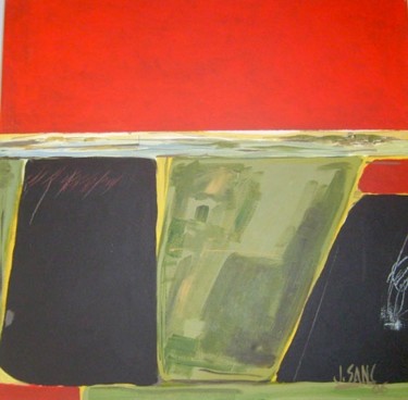 Pintura titulada "ROJO,NEGRO Y VERDE" por Javiersanchez, Obra de arte original