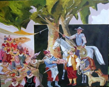 Pintura titulada "LAS BODAS DE CAMACHO" por Javiersanchez, Obra de arte original