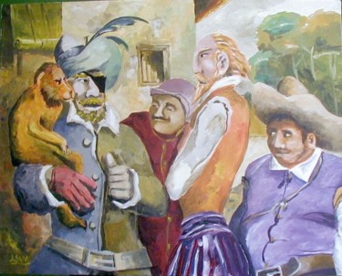 Pintura titulada "AVENTURA DEL TITERE…" por Javiersanchez, Obra de arte original