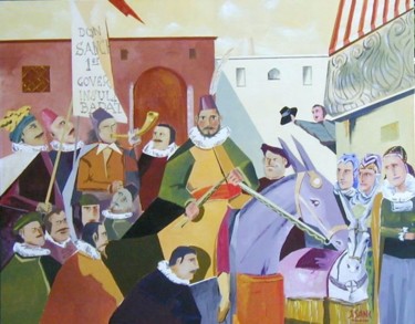 Pintura titulada "SANCHO GOBERNADOR D…" por Javiersanchez, Obra de arte original