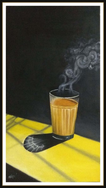 Malerei mit dem Titel "Mumbai Special Cutt…" von Murad Jawed, Original-Kunstwerk, Öl