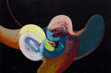 Pittura intitolato "Blob Series No.07" da Jay Chung, Opera d'arte originale, Olio Montato su Telaio per barella in legno