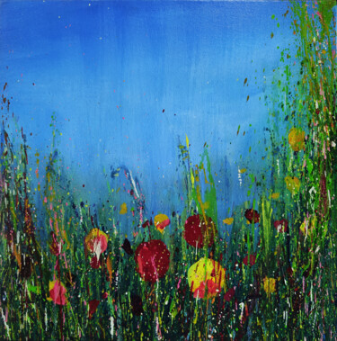 Schilderij getiteld "A Misty Morning" door Jay Karun, Origineel Kunstwerk, Acryl