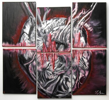 Malerei mit dem Titel ""Piece by Piece"" von Jay Q Innovations, Original-Kunstwerk, Öl