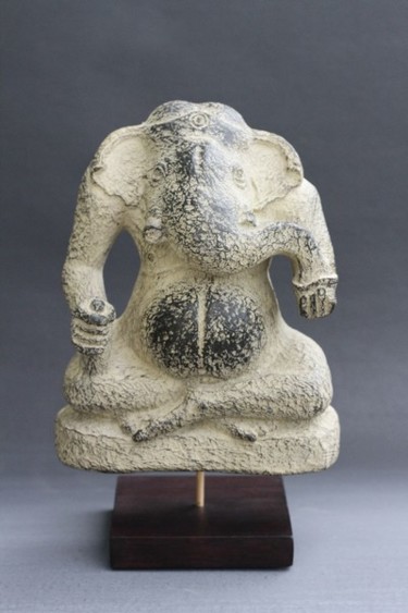 Sculpture intitulée "12-ganesha-24x16-39…" par Philippe Brousseau, Œuvre d'art originale