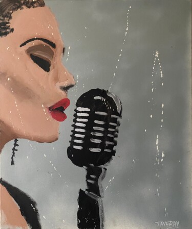 Peinture intitulée "La chanteuse" par Jayfray, Œuvre d'art originale, Acrylique Monté sur Châssis en bois