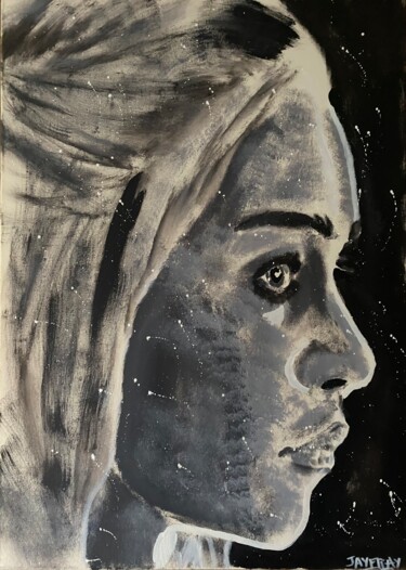 Malerei mit dem Titel "Daenerys Targaryen" von Jayfray, Original-Kunstwerk, Acryl Auf Keilrahmen aus Holz montiert