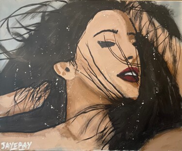 Painting titled "Femme libre" by Jayfray, Original Artwork, Acrylic Mounted on Wood Stretcher frame