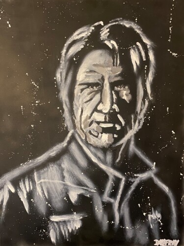 Painting titled "Han solo" by Jayfray, Original Artwork, Acrylic Mounted on Wood Stretcher frame