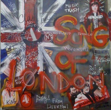 Painting titled "SONG OF LONDON" by Jazzu, Original Artwork