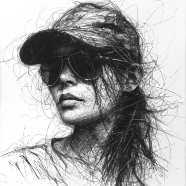 "Woman with sunglass…" başlıklı Dijital Sanat Jb_ Joaofranca tarafından, Orijinal sanat, Mürekkep