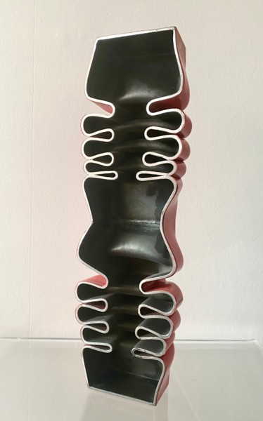 Sculpture titled "half Kolona" by Joel Bostaetter, Original Artwork, Metals