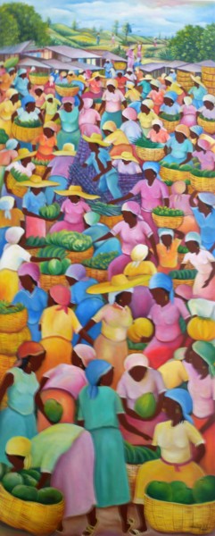 Peinture intitulée "Nan Maché" par Tatis, Œuvre d'art originale, Acrylique