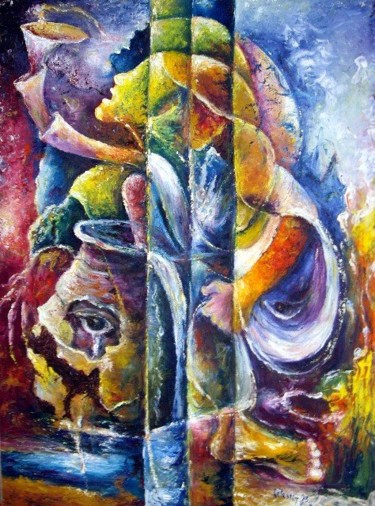 Peinture intitulée "Savana" par Tatis, Œuvre d'art originale