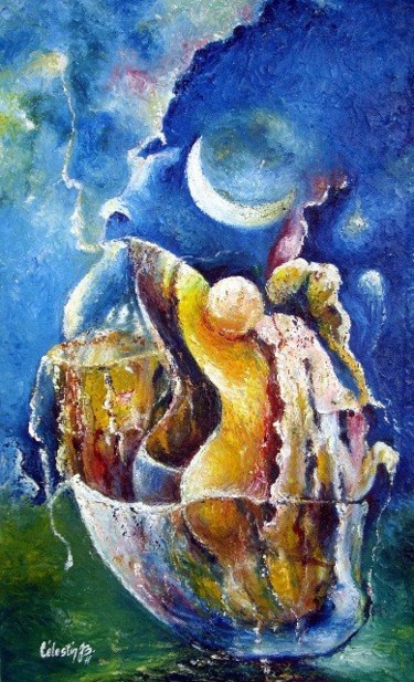 Painting titled "DESIR" by Tatis, Original Artwork