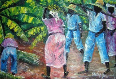 Peinture intitulée "Apwè rékot" par Tatis, Œuvre d'art originale