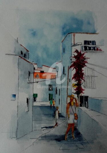 Painting titled "Soleil à Cadaqués" by James Burgevin, Original Artwork