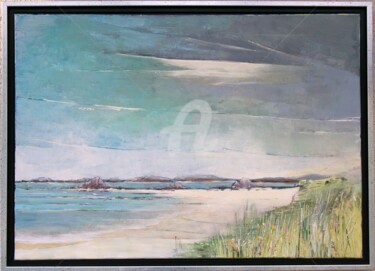 Peinture intitulée "Aux dunes de Keramma" par James Burgevin, Œuvre d'art originale