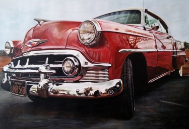 Schilderij getiteld "American Dream Car" door João Bello (JBello Studio), Origineel Kunstwerk, Acryl