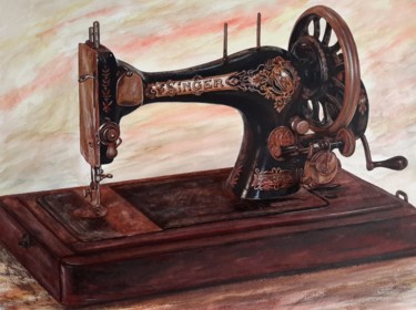 Painting titled "The Machine II" by João Bello (JBello Studio), Original Artwork, Watercolor
