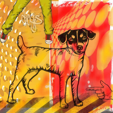 Druckgrafik mit dem Titel ""Jack Russel " A Li…" von Jb Studio, Original-Kunstwerk, Andere