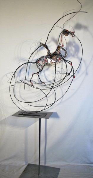 Скульптура под названием "Garde fou II" - Jean-Christophe Bridoux, Подлинное произведение искусства, Керамика