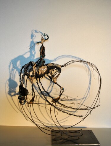 Sculpture intitulée "Garde fou blanc" par Jean-Christophe Bridoux, Œuvre d'art originale, Céramique