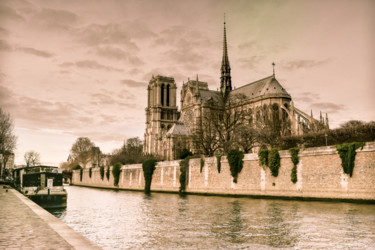 Photographie intitulée "Notre-Dame (avant)" par Jean-Christophe Mandelli, Œuvre d'art originale, Photographie numérique