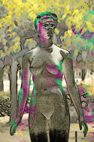 Photographie intitulée "Statue 3 Tuilerie" par Jean-Christophe Mandelli, Œuvre d'art originale, Photographie numérique