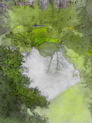 Photographie intitulée "Bois de boulogne -r…" par Jean-Christophe Mandelli, Œuvre d'art originale, Photographie numérique