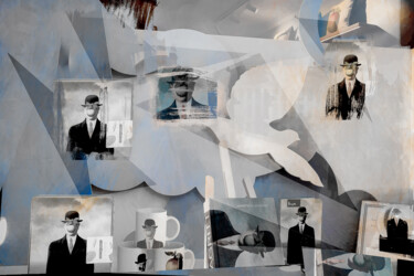 Fotografia intitolato "Magritte-Vitrine Br…" da Jean-Christophe Mandelli, Opera d'arte originale, Fotografia manipolata