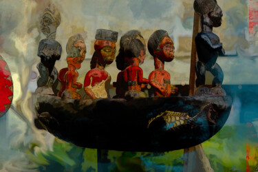 Фотография под названием "Sculture africaine…" - Jean-Christophe Mandelli, Подлинное произведение искусства, Не манипулируем…