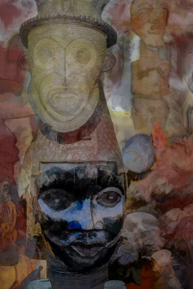 Fotografía titulada "Sculture africaine 6" por Jean-Christophe Mandelli, Obra de arte original, Fotografía no manipulada