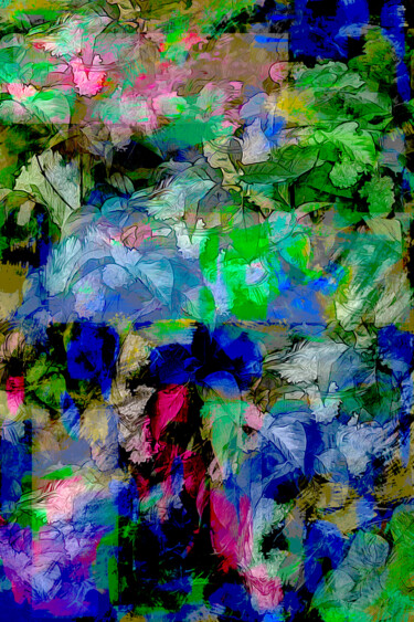 Fotografia intitulada "Abstract Lilac" por Jean-Christophe Mandelli, Obras de arte originais, Fotografia digital