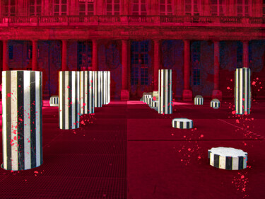 Photographie intitulée "Rouge-Blanc-bleu" par Jean-Christophe Mandelli, Œuvre d'art originale, Peinture numérique