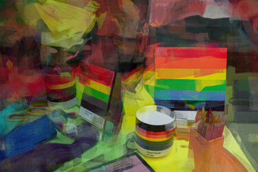 Fotografie getiteld "Colors pride- showc…" door Jean-Christophe Mandelli, Origineel Kunstwerk, Gemanipuleerde fotografie