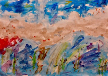 Malerei mit dem Titel "Tempête - Storm III" von Jc Nicolai / Ialokinne, Original-Kunstwerk, Öl