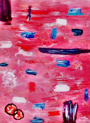 Картина под названием "Freud 2" - Jc Nicolai / Ialokinne, Подлинное произведение искусства, Масло Установлен на Деревянная р…