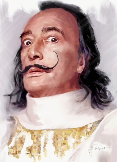 Arte digital titulada "Dali" por Jc Piquet, Obra de arte original, Pintura Digital