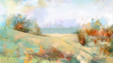 Arts numériques intitulée "Dune" par Jc Piquet, Œuvre d'art originale, Peinture numérique