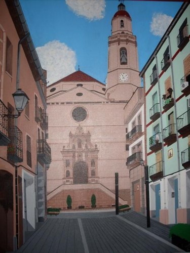 Pintura titulada "Iglesia" por Jcaelles, Obra de arte original, Oleo