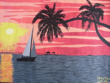 Pintura titulada "Marina" por Jcaelles, Obra de arte original, Oleo