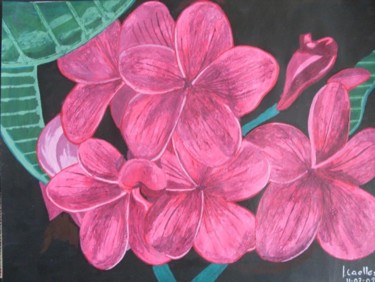 Pintura titulada "Flores" por Jcaelles, Obra de arte original, Oleo