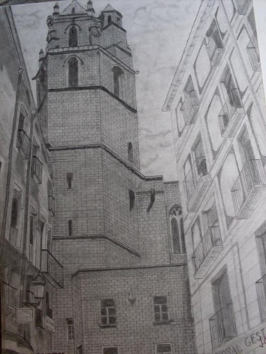 Dibujo titulada "Prioral Sant Pere" por Jcaelles, Obra de arte original, Otro