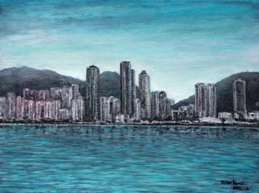 Pintura titulada "Hong-kong-view.jpg" por José A Cavaco, Obra de arte original, Oleo