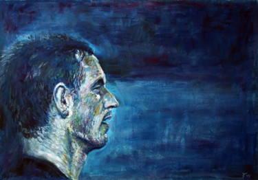 Pintura intitulada "Andy-Murray" por José A Cavaco, Obras de arte originais, Óleo