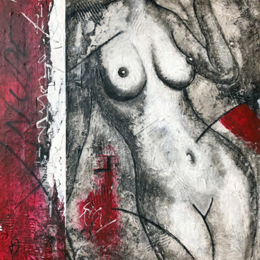 Painting titled "NUDE 2001" by Jean-Claude Besson, Original Artwork, Acrylic