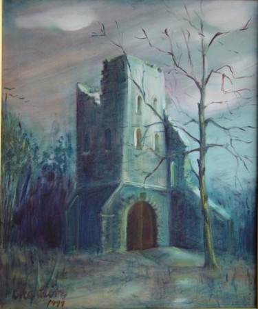Peinture intitulée "La tour du Plumet à…" par Jean-Claude Chatain, Œuvre d'art originale, Huile Monté sur Châssis en bois